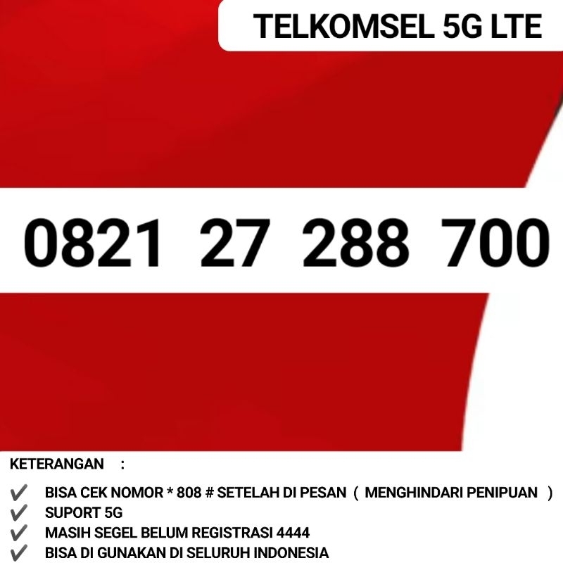 Simpati 8700 Nomor Cantik Simpati 4G Seri Ribuan Ratusan 8700 Simpati Ratusan 700 Simpati 2727 2828