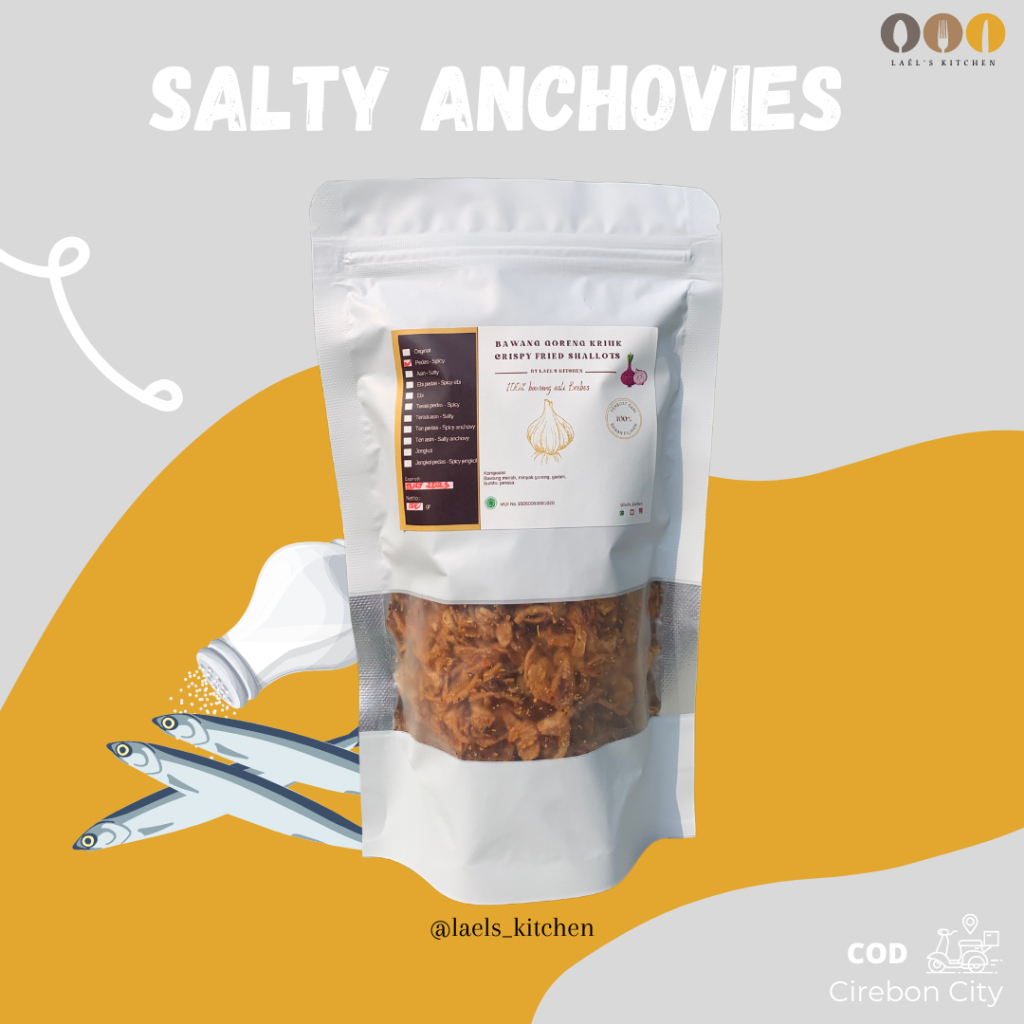 

BAWANG GORENG TERI ASIN GURIH FRIED SHALLOTS KEKINIAN ASLI BREBES 70 100 gr