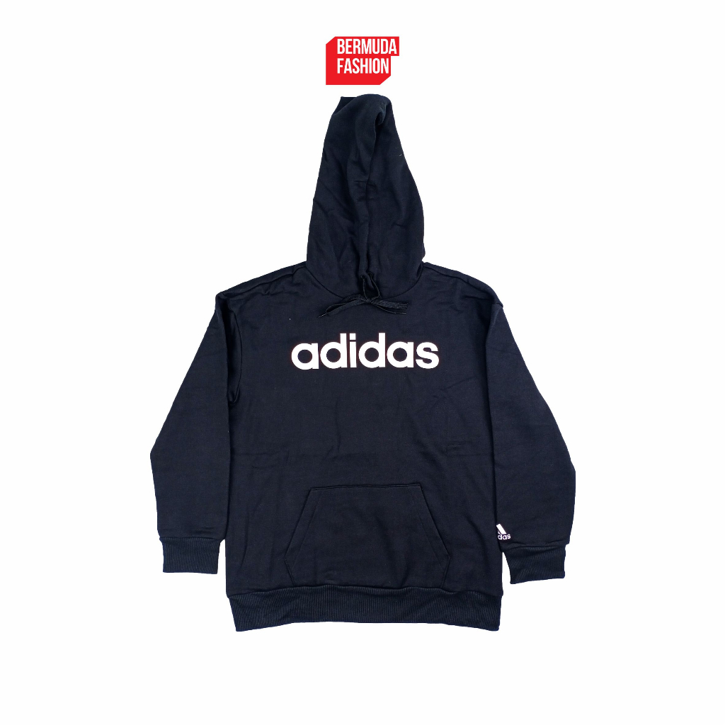 Hoodie Adidas Essentials French Terry Linear Logo - Black