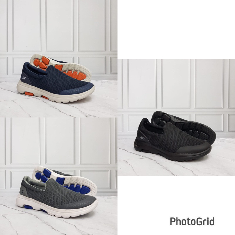 TERMURAH Sepatu Skechers Gowalk 5 Man / Go Walk 5 Slip On / Skecher / Go Walk / Sepatu Kerja / GW5