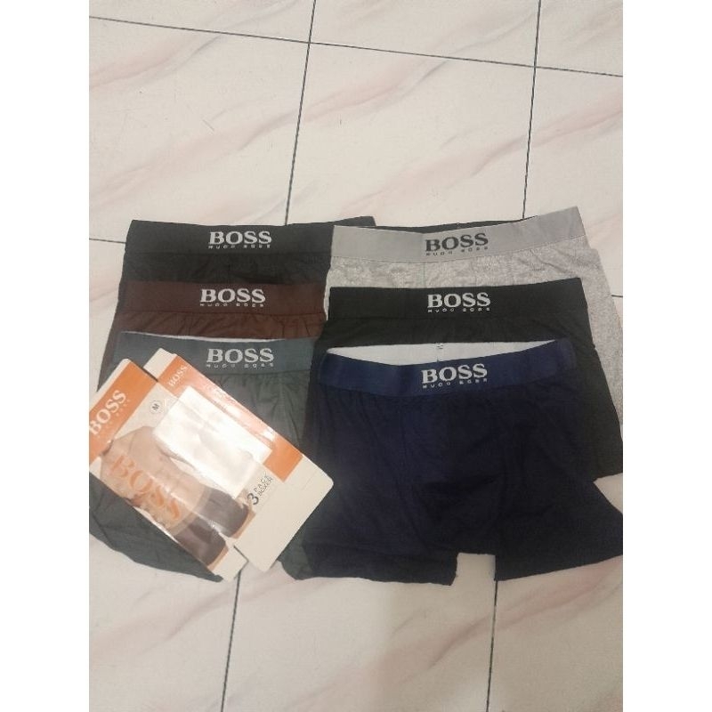 Celana Dalam Boxer Pria (ISI 3 PCS) / CD Boxer Pria Murah