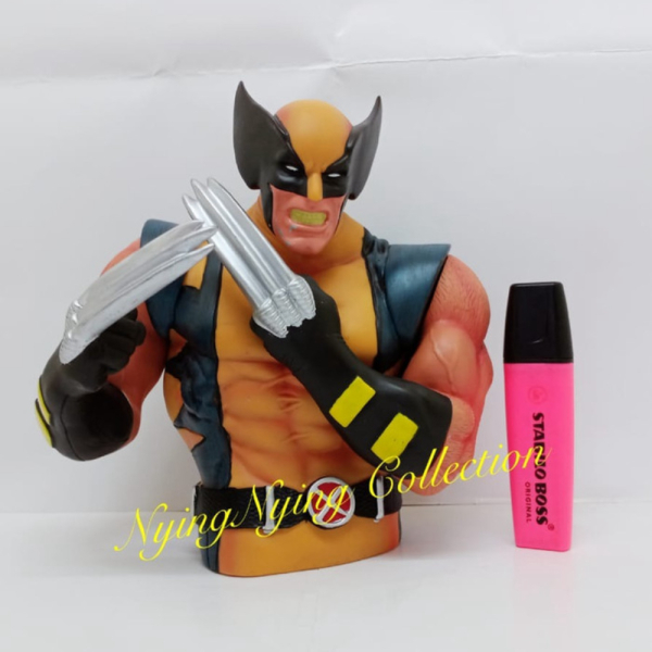 Dijual Celengan Vinyl Bentuk Marvel Wolfrine/Coin Bank Limited