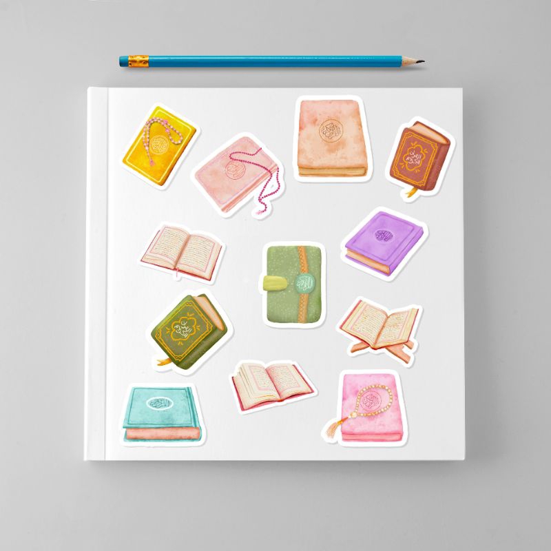 

ISLAMIC EDITION stiker vinyl matte aesthetic sticker quran scrapbook journal murah berkualitas 4-7 cm