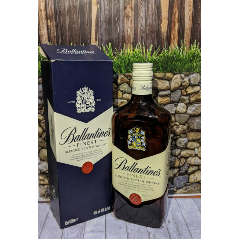 botol bekas minuman keras miras import ballantines finest 750ml import premium botol antik botol uni