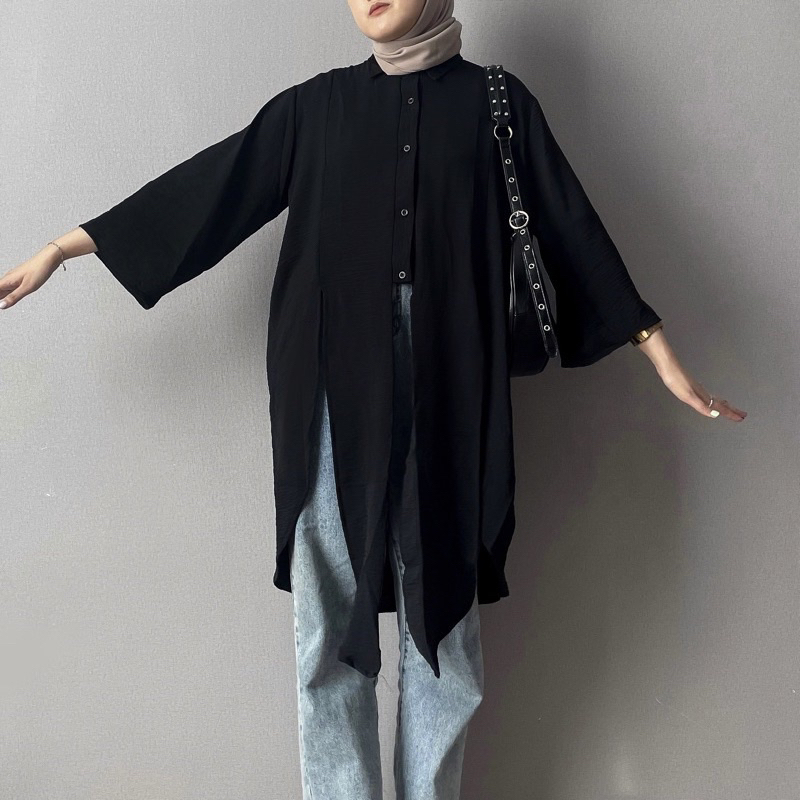 Lyra Tunik Crinkle Oversize Dress