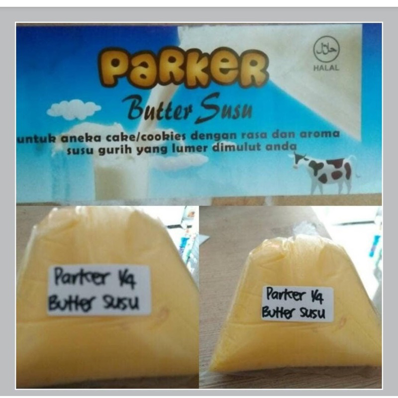 

PARKER BUTTER SUSU ECER 250GR, Mentega mix dengan aroma susu untuk kuker dll