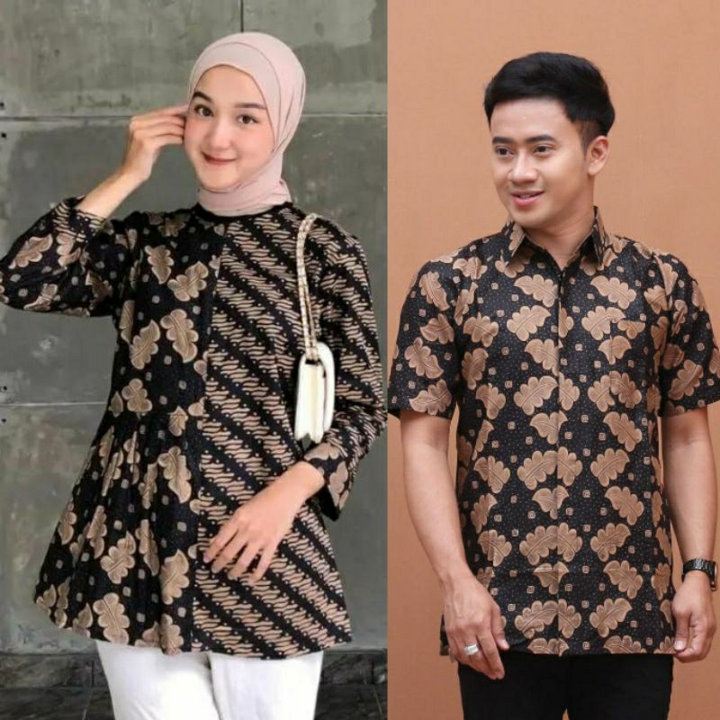 Maura Couple - Sania Ruffle Batik Couple ori Ndoro jowi DNT Garansi- Couple Aulia Godong seno