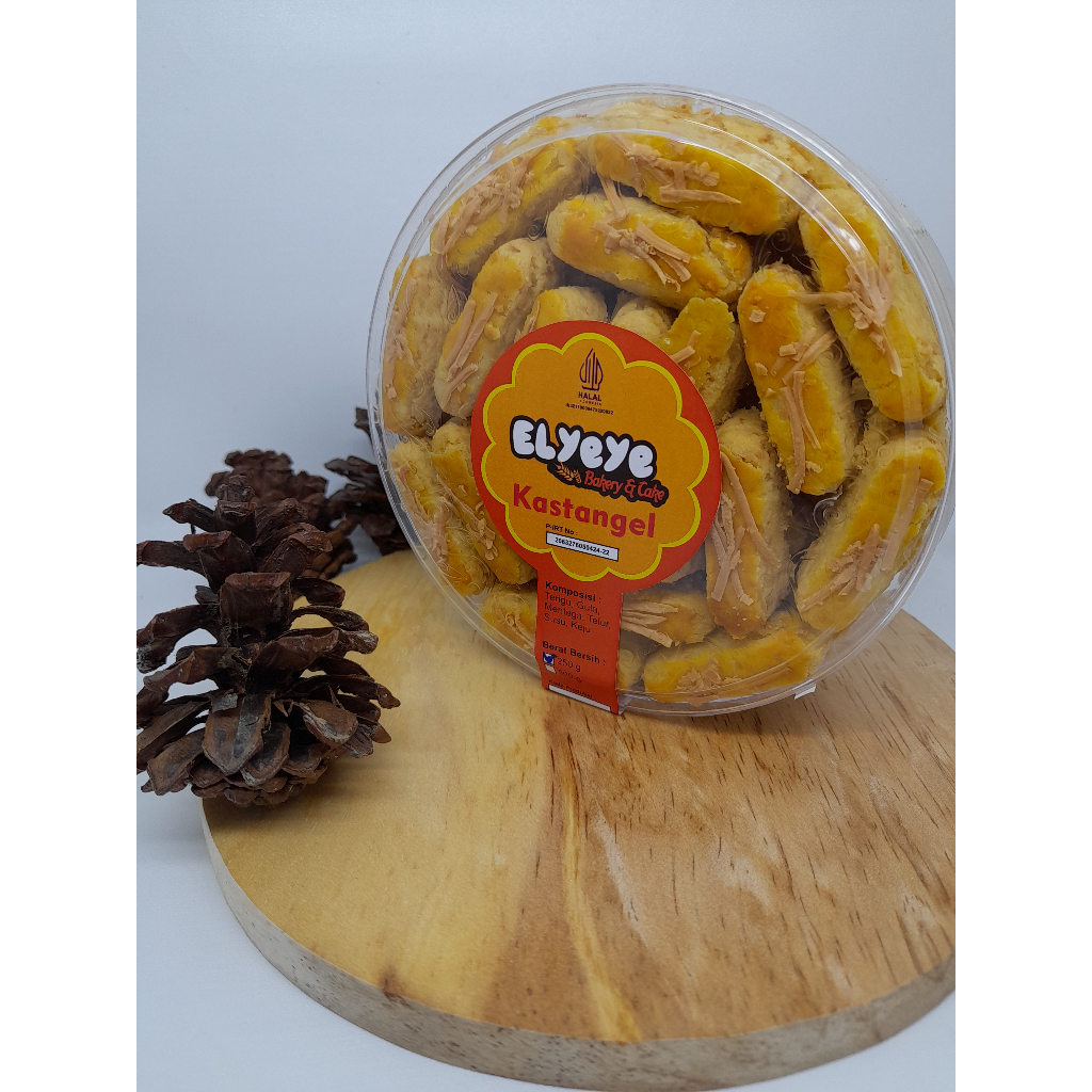 

Kastangel Kue Kering Cookies Keju Toples 250gr