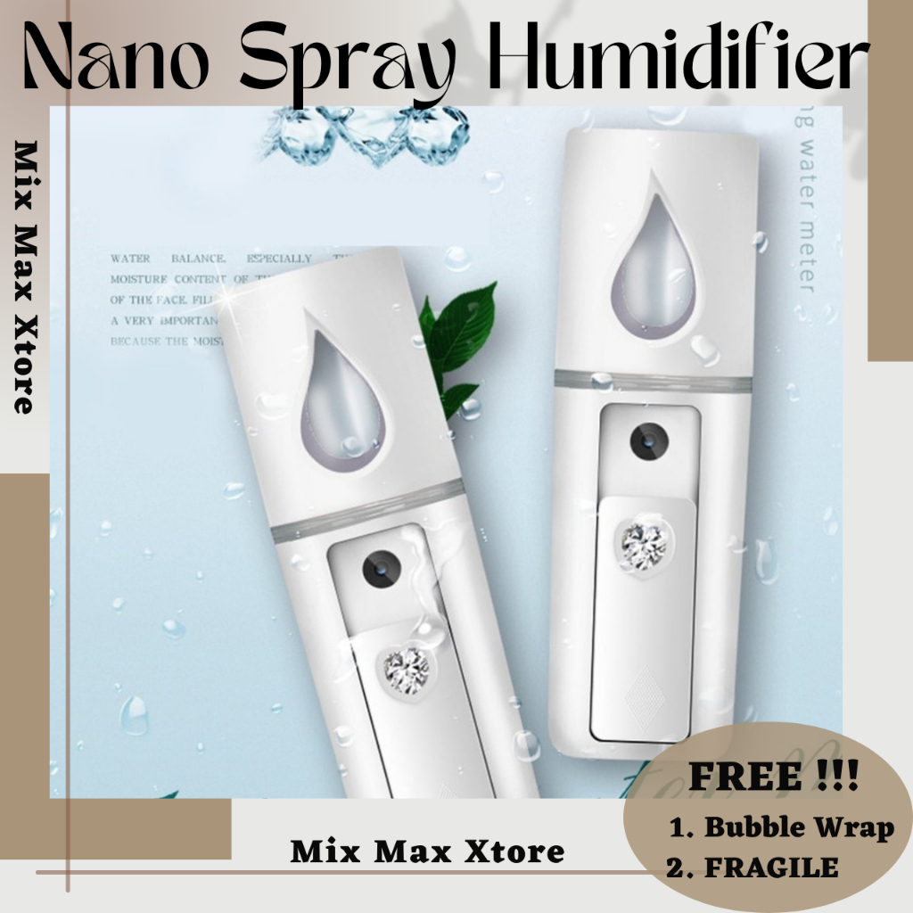 Nano Spray Humidifier Steamer Muka Mist Atomization Pelembab Udara - White