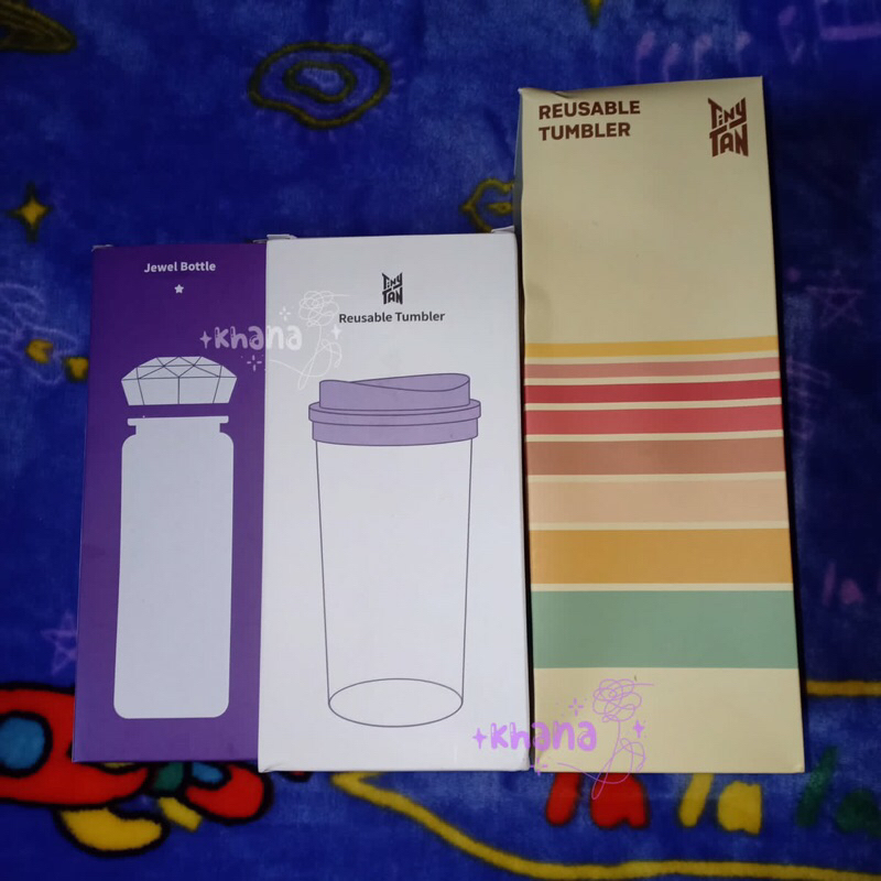 BTS TinyTan Reusable Tumbler Clear Jewel