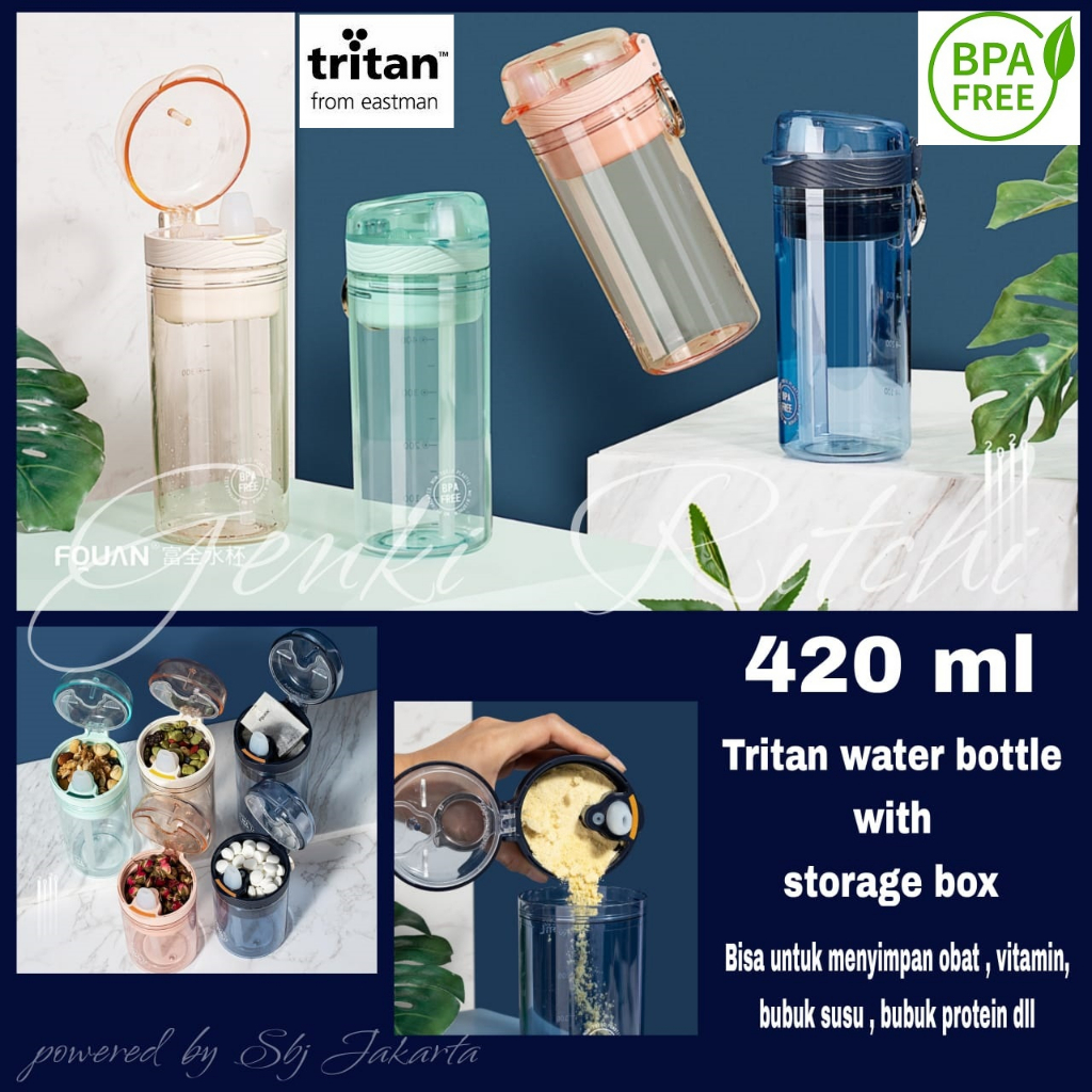 BOTOL MINUM TRITAN BPA FREE LUXURY TRITAN SHAKER KAPASITAS 420ml SB-88