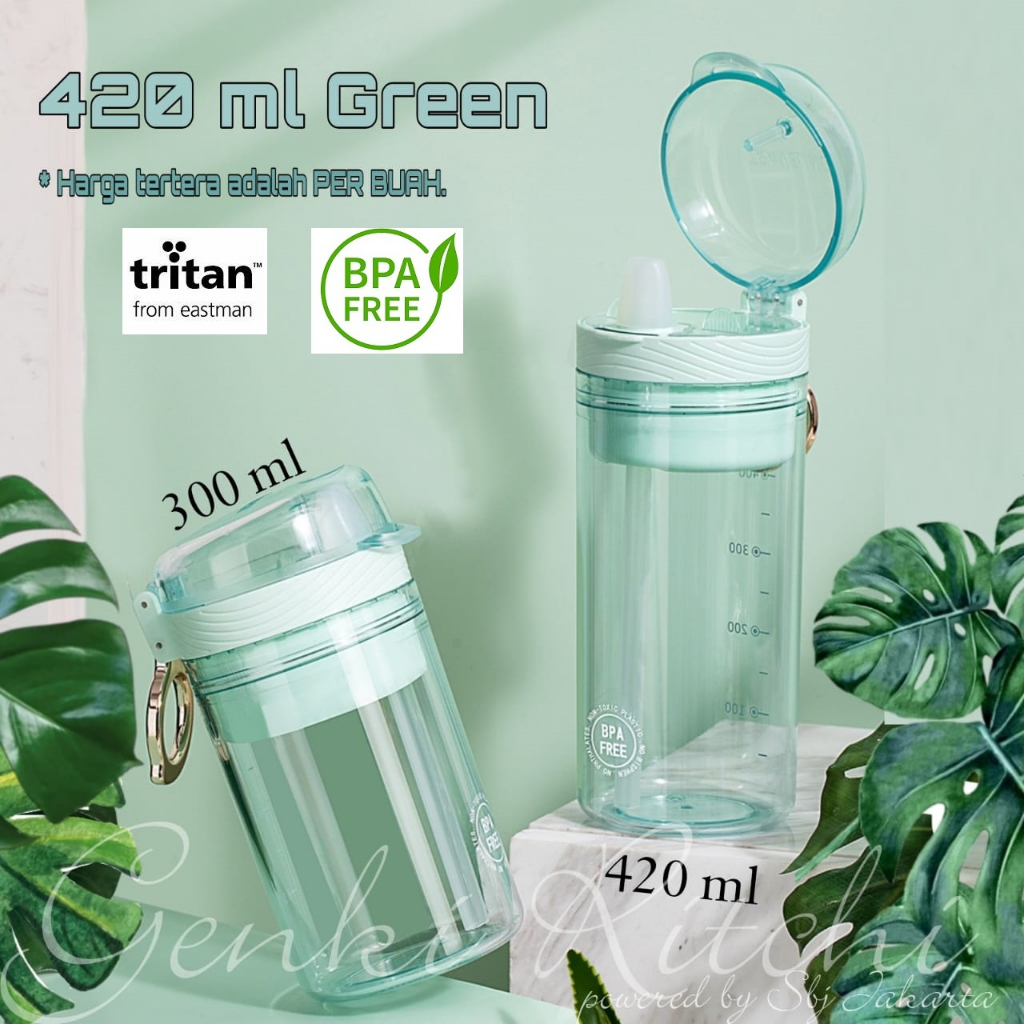 BOTOL MINUM TRITAN BPA FREE LUXURY TRITAN SHAKER KAPASITAS 420ml SB-88