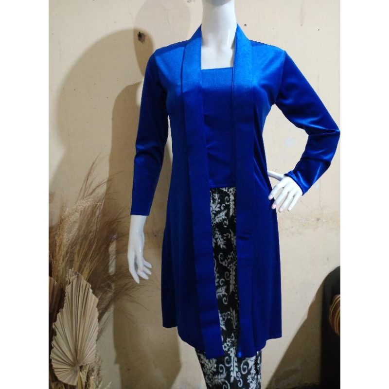 Kebaya Tunik kutubaru bludru/ kebaya panjang selutut