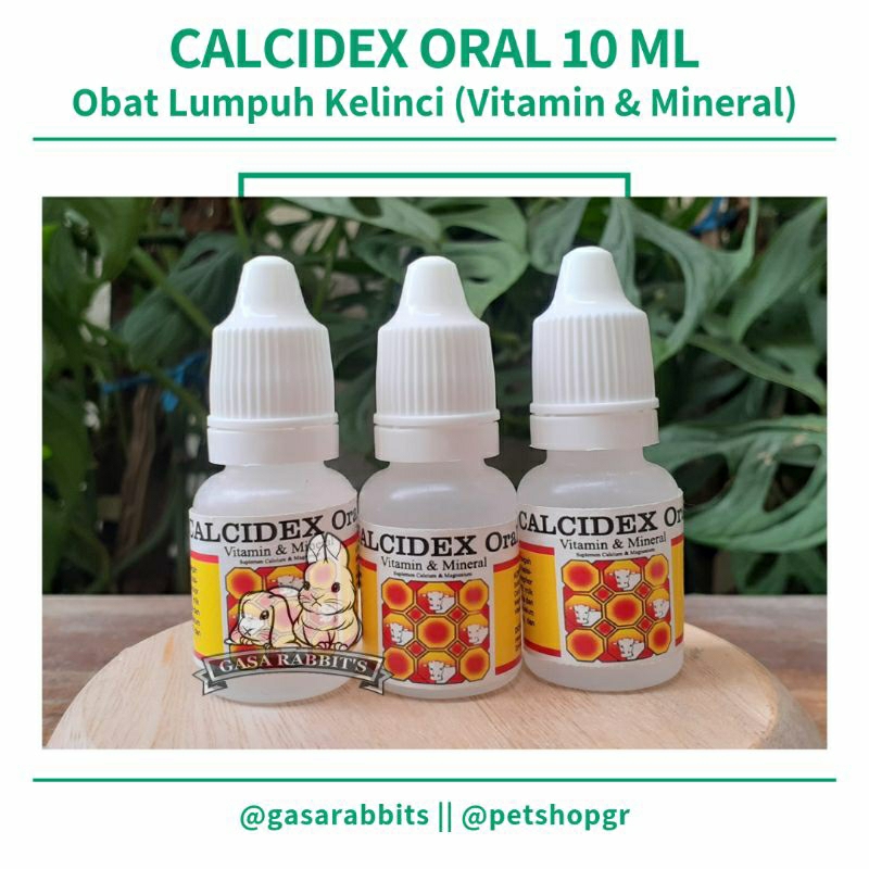 CALCIDEX ORAL - VITAMIN KELINCI - OBAT LUMPUH KELINCI - OBAT LUMPUH HEWAN