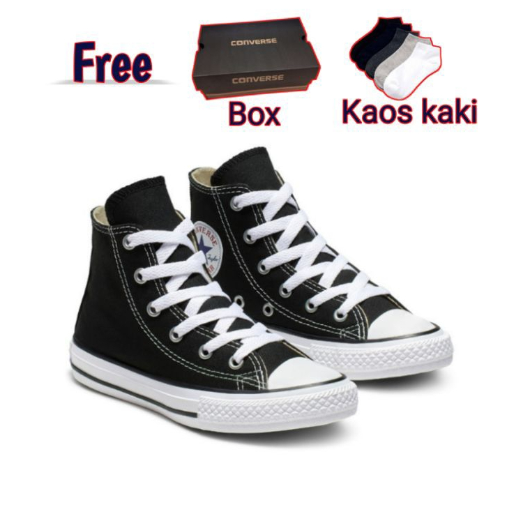 Sepatu Converse Anak Laki Laki dan Perempuan Sekolah Usia 1-8 Tahun Ready Size 18-35 COD (Bayar di Tempat)