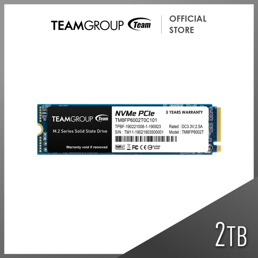 Team Group SSD MP33 2TB NVMe M.2 2280 PCIe 3x4