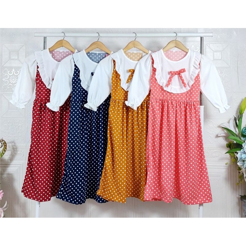 GAMIS ANAK POLKADOT BEATRICE CF KIDS