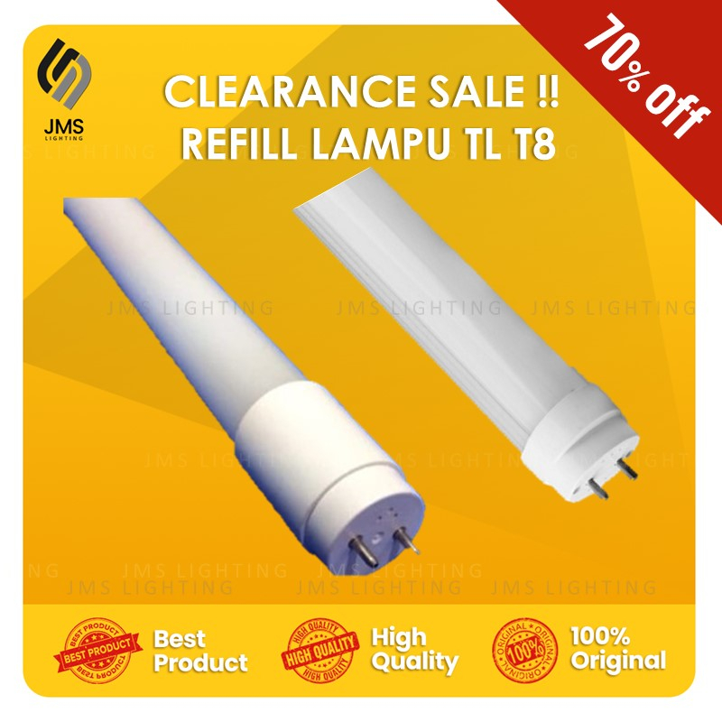 FLASH SALE !! Lampu TL T8 Refill Bohlam Led
