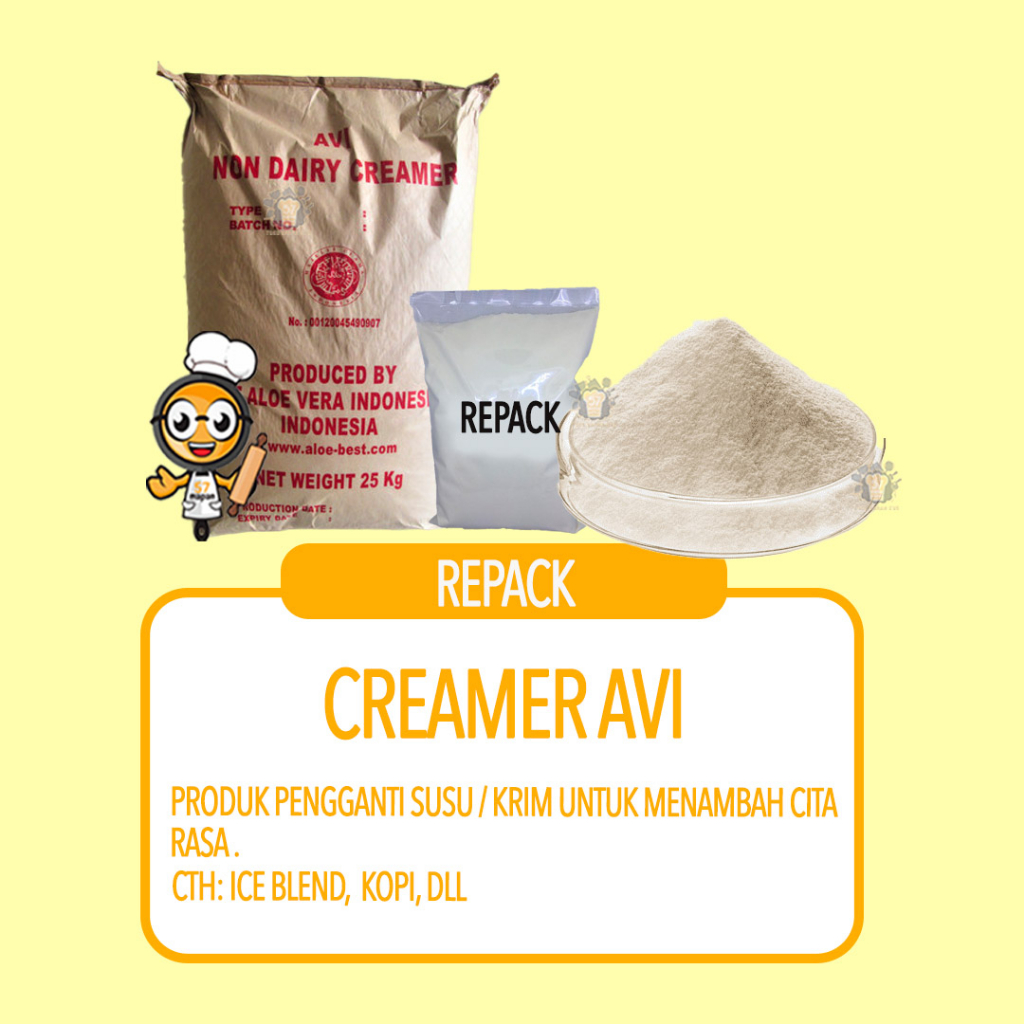 

BUBUK CREAMER NON DAIRY AVI (REPACK 100GR & 250GR)