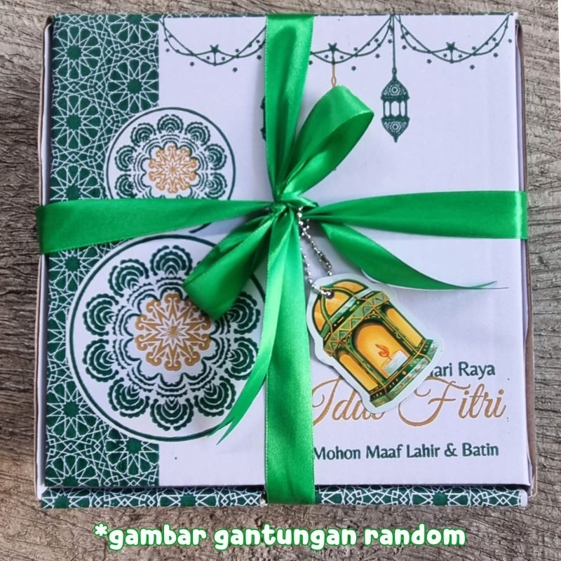 Box Lebaran Hijau ( wajib dengan isi hampers )