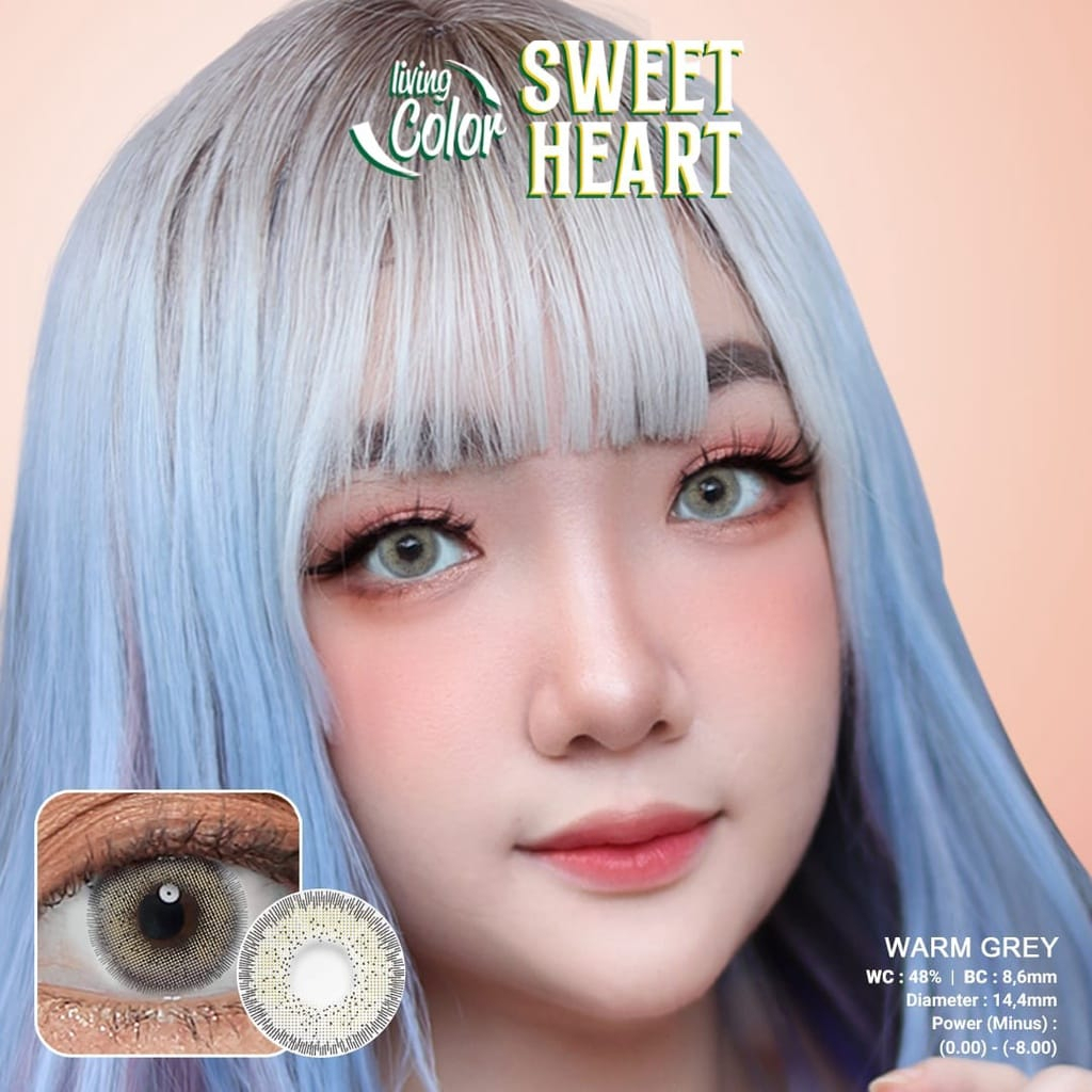 SOFTLENS LIVING COLOR SWEETHEART MINUS (-3.00 s/d -6.00) BY IRISLAB