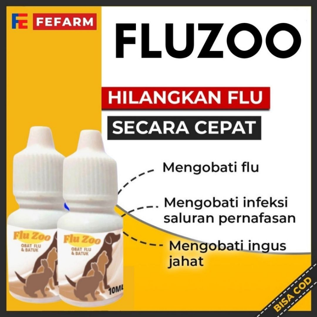 Obat Flu Pilek Dan Demam Pada Kucing FLUZOO FEFARM