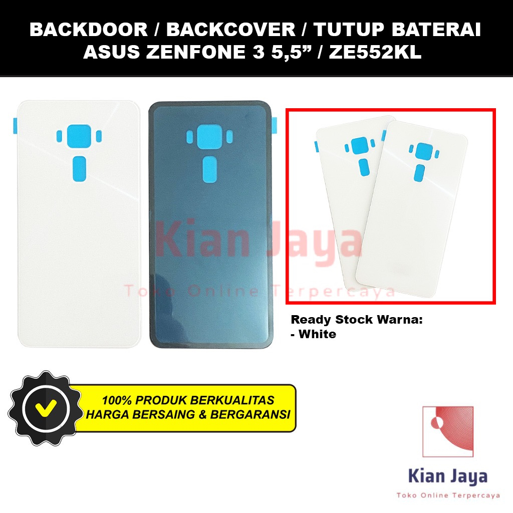 Backdoor Asus Zenfone 3 5,5&quot; / ZE552KL Back Cover Tutup Belakang Baterai Cassing Casing Backcase Original