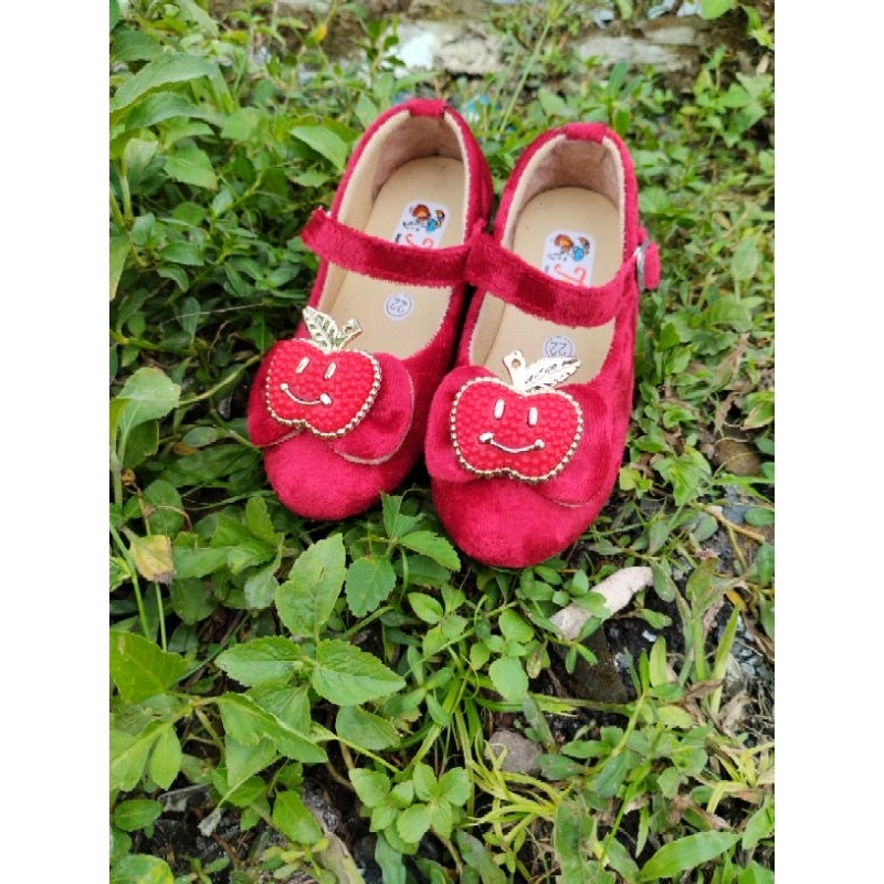 khainuna sepatu flats anak kekinian sol karet size 22-25