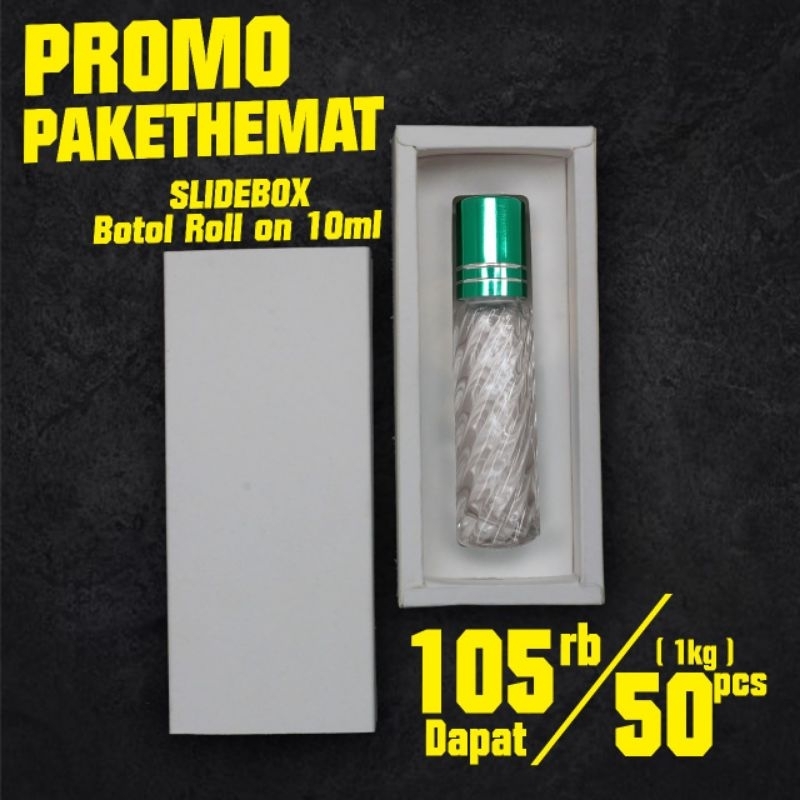 

Mini Sliding Box (Paket hemat 1kg isi 50) box botol rollon 10ml