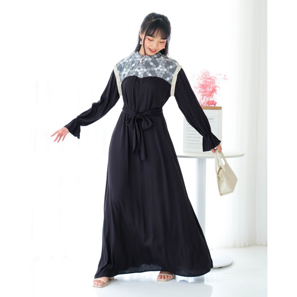 Myrubylicious ATRIA MAXI DRESS| DRESS | DRESS WANITA | DRESS BROCADE | BAJU MUSLIMAH