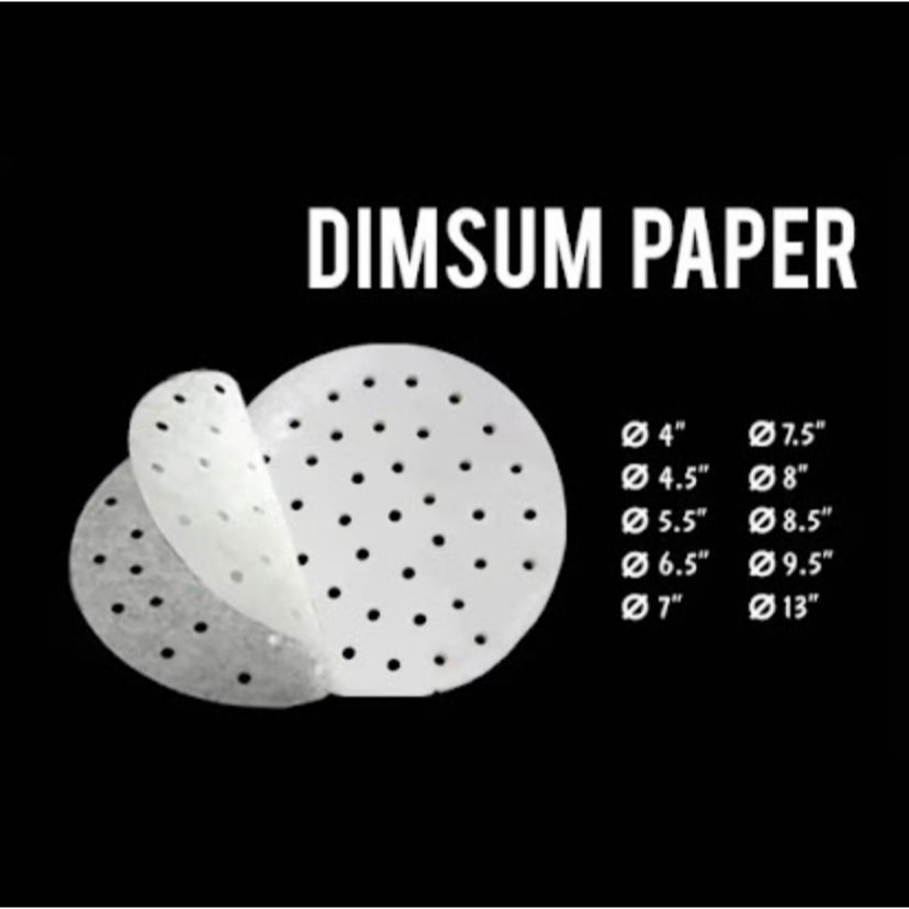 Cup Kertas Alas Dimsum 4&quot; 4.5&quot; Isi 500pcs Paper Kertas Dim sum Bakpao Alas Kukusan Anti Lengket Tatakan Kukusan