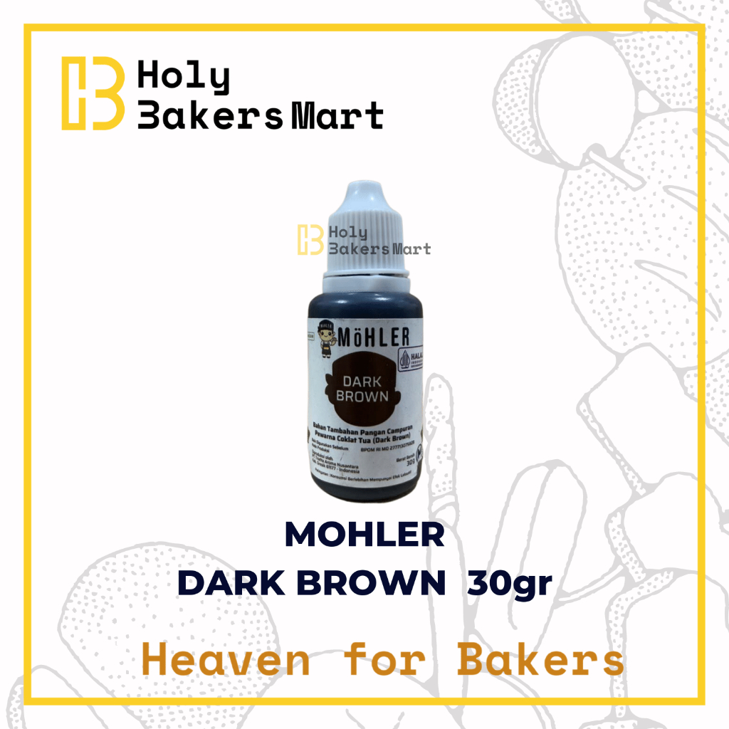 

MOHLER DARK BROWN 30GR / PEWARNA MAKANAN