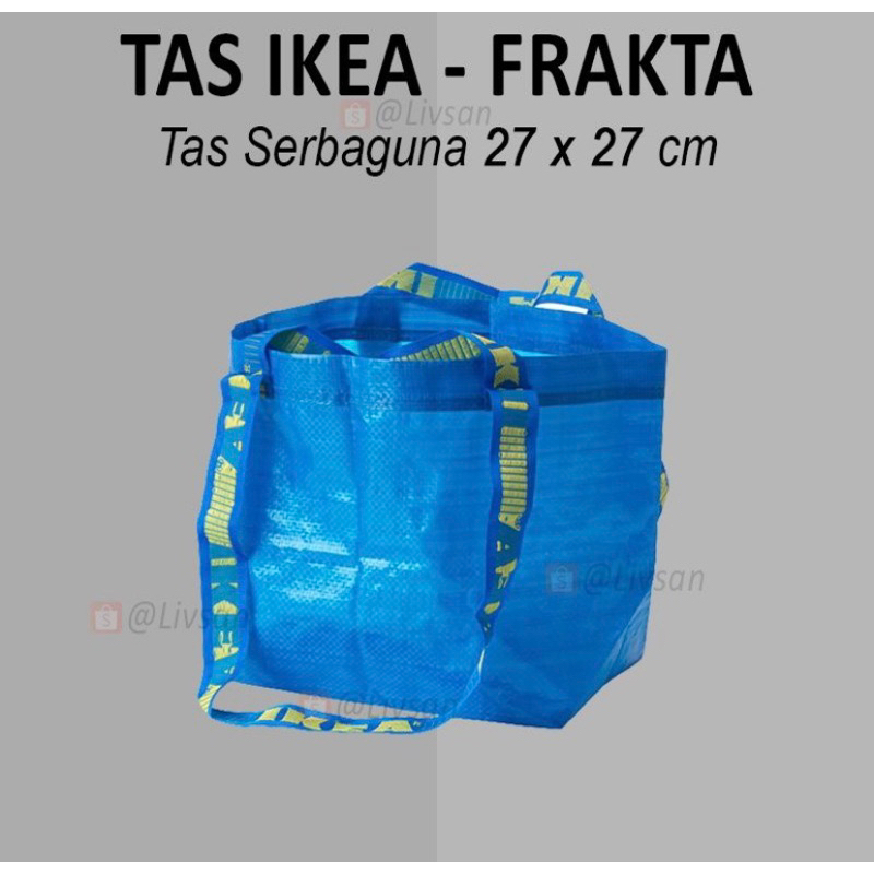 TAS KERANJANG IKEA 27 x 27 CM / TAS LAUNDRY BAJU BRATTBY KUAT KOKOH ANTI BOLONG IKEA