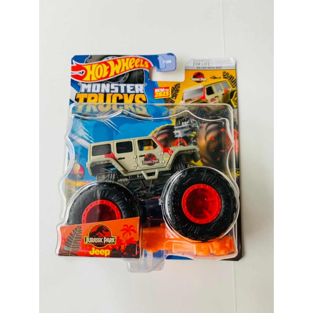 HOTWHEELS HOT WHEELS MONSTER TRUCK TRUCKS JURASSIC PARK JEEP DIECAST MINIATUR MOBIL MAINAN MOBILAN A