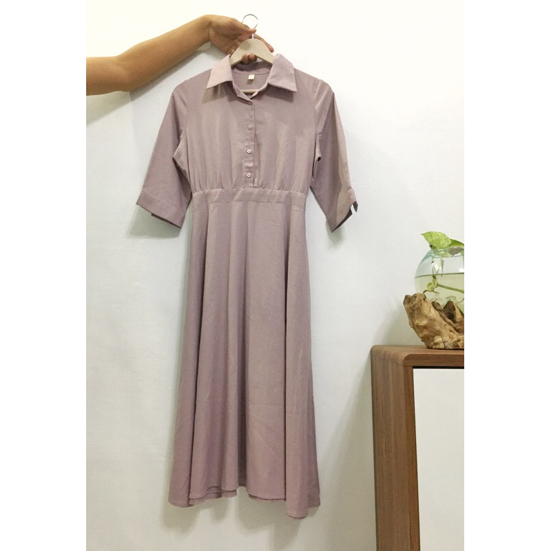 DRESS LILAC KOREAN STYLE