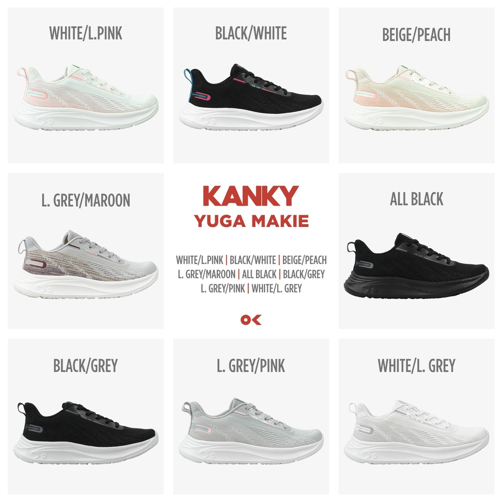 Kanky Yuga Makie - Sepatu Sneakers Casual Sport Sekolah Wanita Dewasa Kanky Original