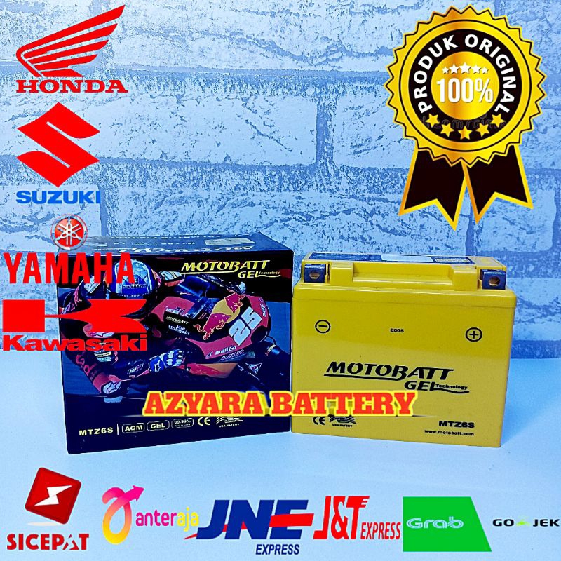 AKI MOTOR KAWASAKI KLX 150, D TRACKER, W175 TYPE MTZ6S MOTOBATT