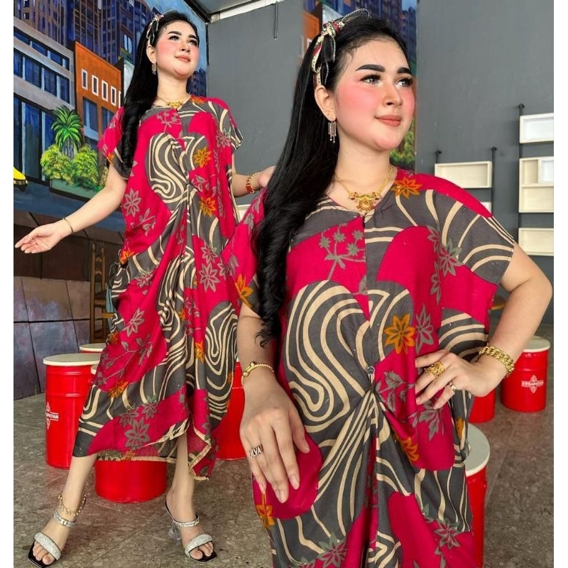 CASUAL HOME DRESS BATIK | DASTER KALONG JUMBO BUSUI