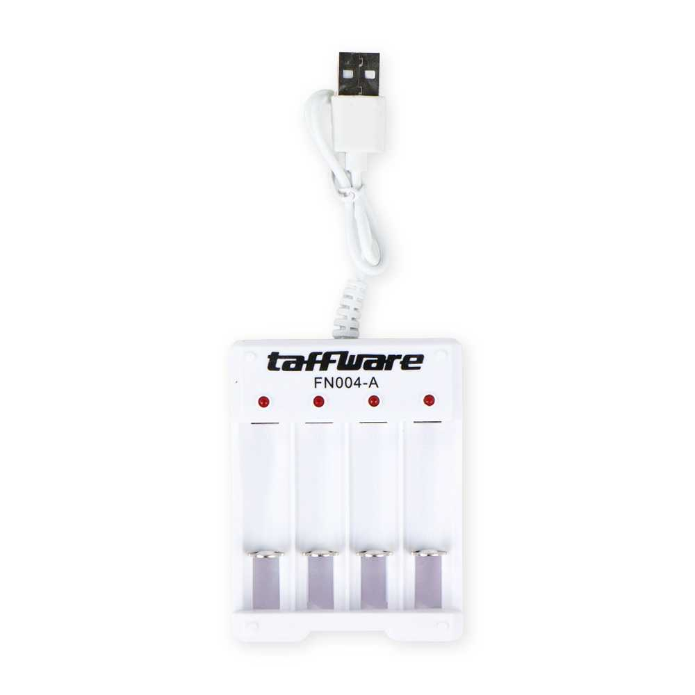 [BISA COD] Charger Baterai USB Plug 4 slot for AA/AAA
