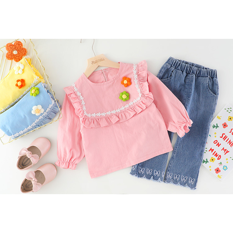 Setelan Jeans Anak Perempuan Baju Anak Cewek Import Set TARA