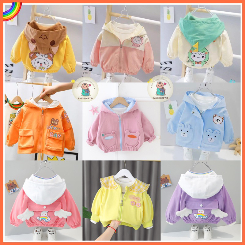 Babyglory.id ✨Jaket Anak Cowok Cewek Unisex Import / Jaket Bayi / Hoodie Anak / Jaket Anak / Bayi Jaket Anak Import Premium