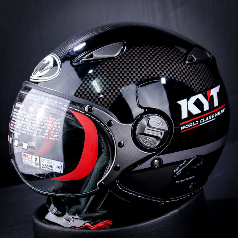 HELM KYT ELSICO #3 BLACK GUN METAL - RETRO