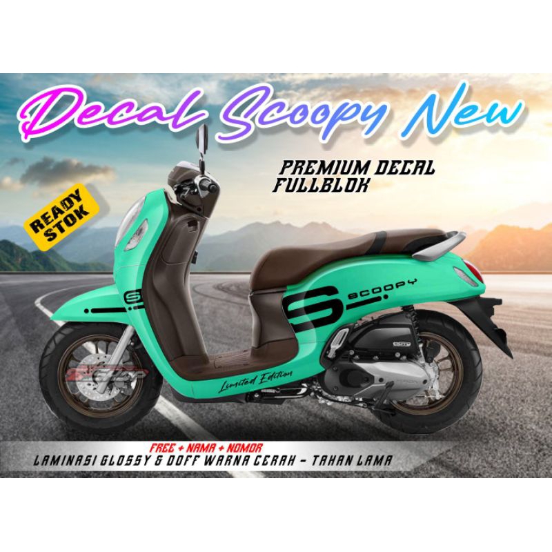 decal scoopy full body,decal variasi Honda Scoopy full body