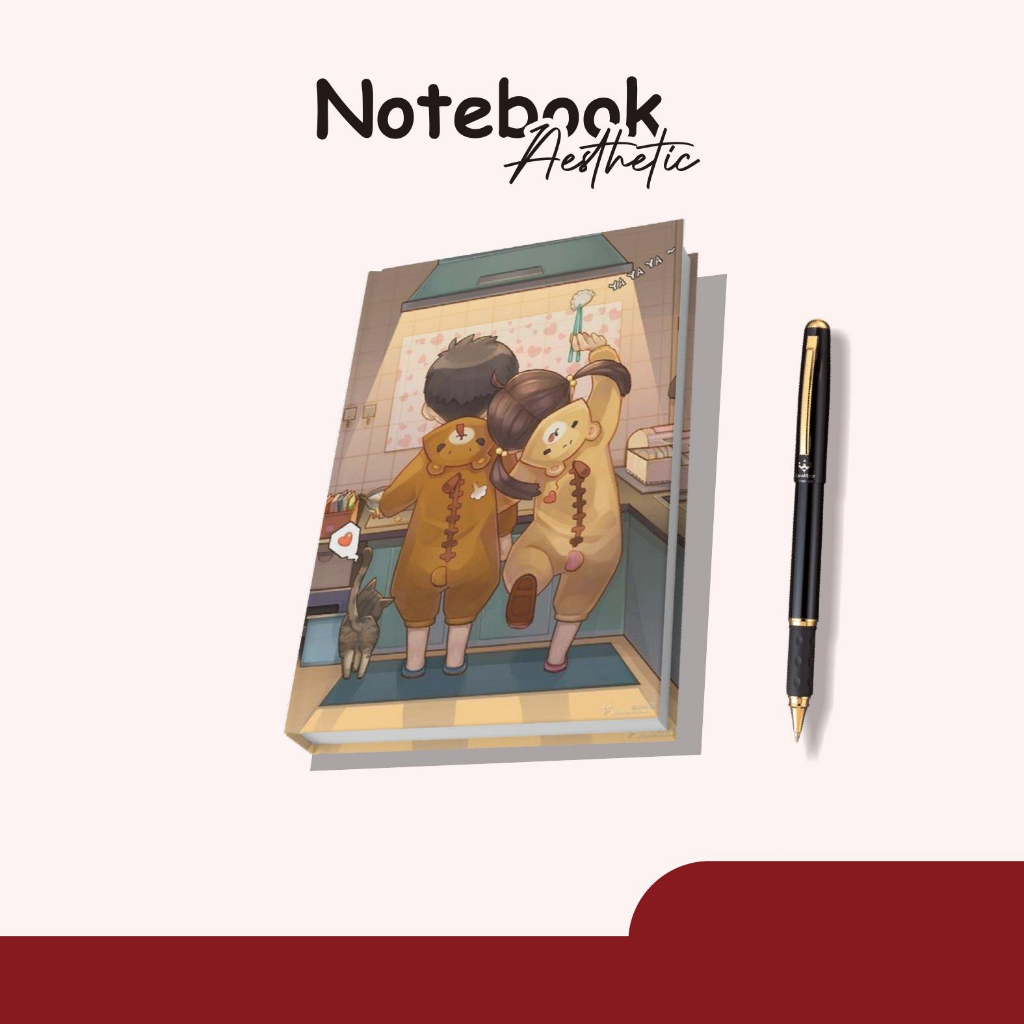 

BUKU CATATAN CUSTOM AESTHETIC A5 / BUKU CATATAN ESTETIK A5 CUSTOM JILID SPIRAL ISI 100 HALAMAN BAHAN HVS 80 GSM