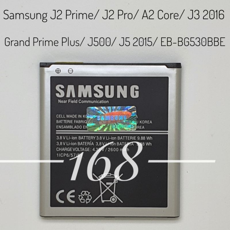 Baterai Batre Batrai Batere Samsung Galaxy J2 Prime J2 Pro A2 Core J3 2016 J320 J500 J5 2015 G530 Grand Prime Plus