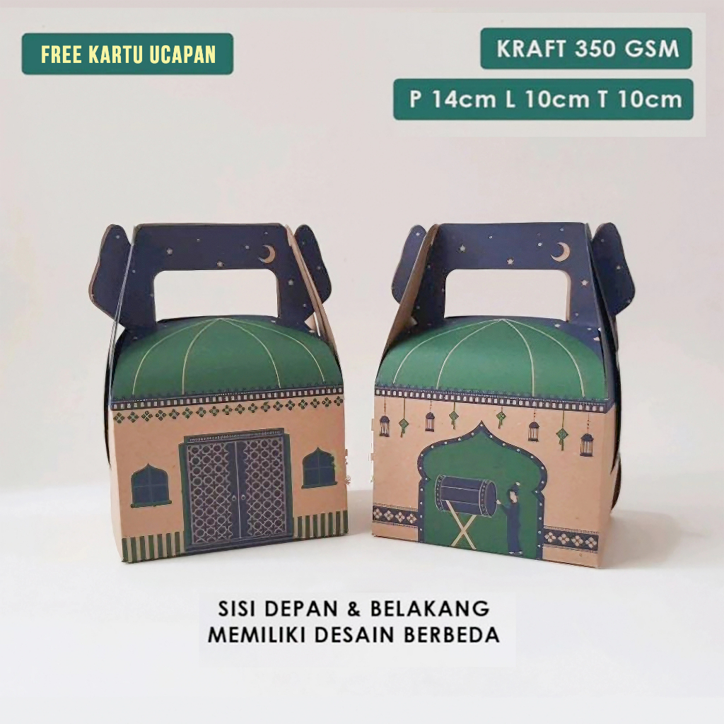 

Gable Box Lebaran Isi 10 Pcs / Box Hampers Idul Fitri / Parcel Hari Raya kardus