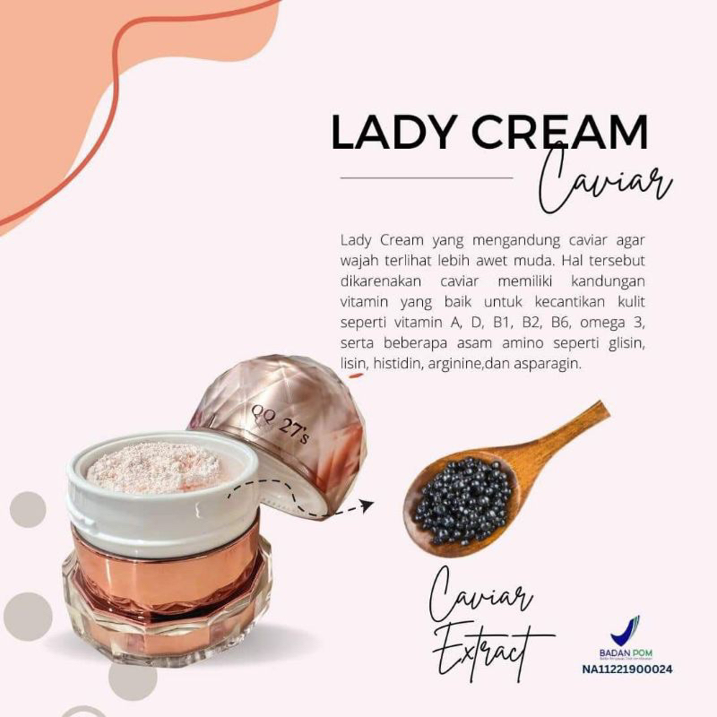 BPOM QQ 27’s LADY CREAM 15gr 30gr ORIGINAL BPOM