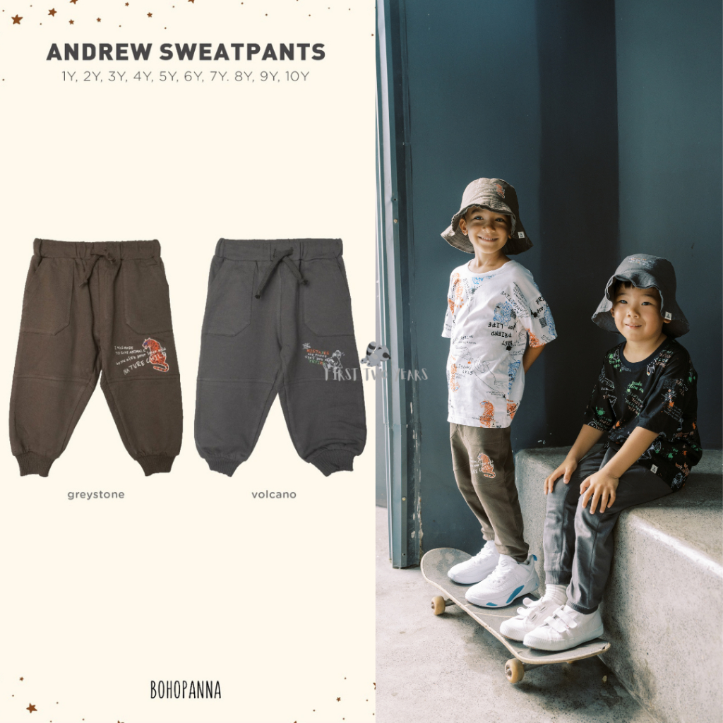 Bohopanna - Andrew Sweatpants / Celana Jogger Anak