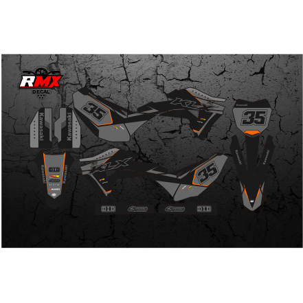 DECAL GORDON FULLBODY (015) DEKAL STIKER KLX GORDON HITAM MERAH, KUNING, HIJAU, BIRU TUA/MUDA, EMAS/