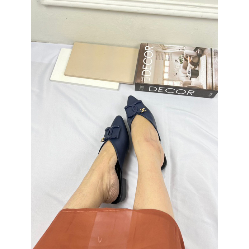 sepatu sendal wanita terbaru Louisdear B112 bahan kulit Dove sendal pesta wanita tapak 2 cm dengan bahan yang lembut